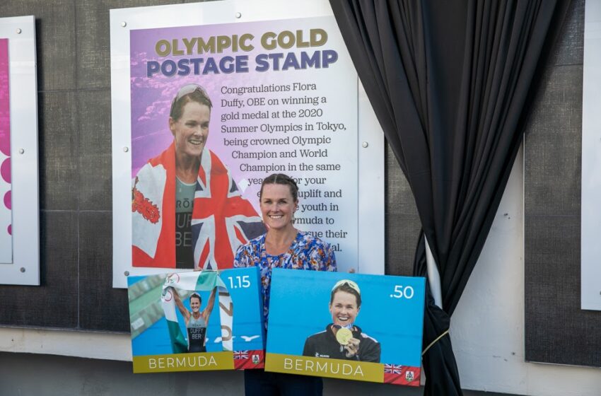  FLORA DUFFY OLYMPIC GOLD MEDAL POSTAGE STAMP