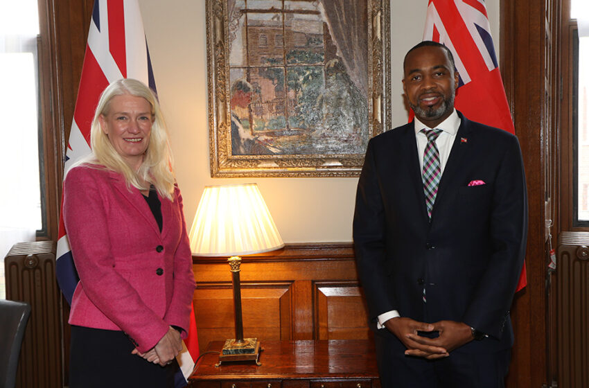  Premier Burt Meets UK Overseas Territories Minister Amanda Milling