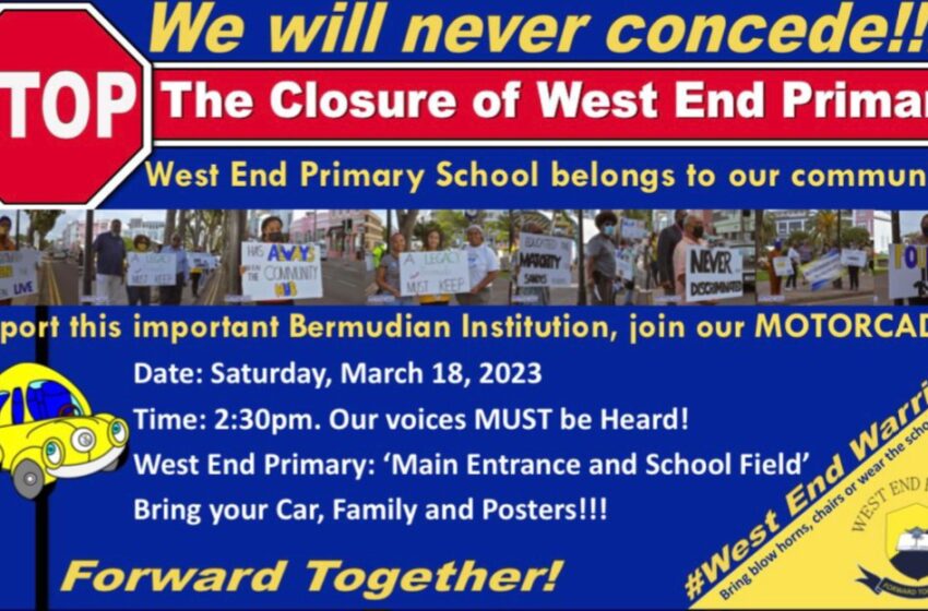  West End Warriors Motorcade Against School Closure