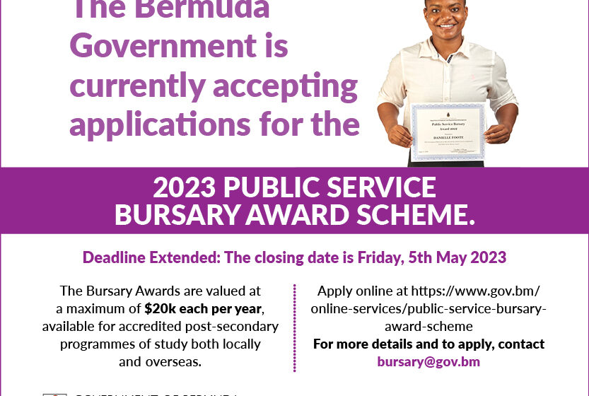  Deadline Extended for the 2023 Public Service Bursary Awards