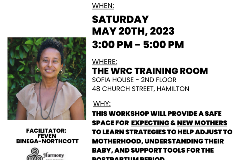  WRC offers FREE ‘Mothers Emerging’ Workshop