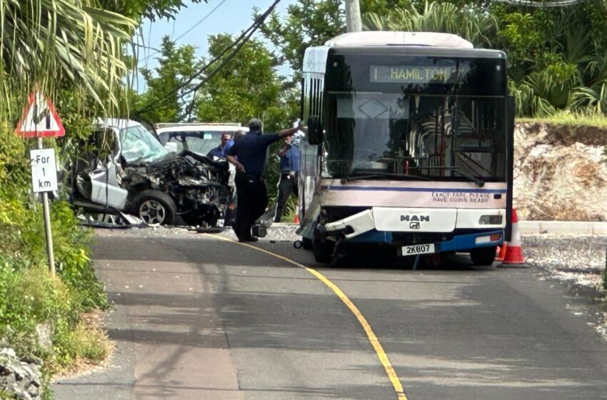  Car driver hurt after Colliding with PTB Bus