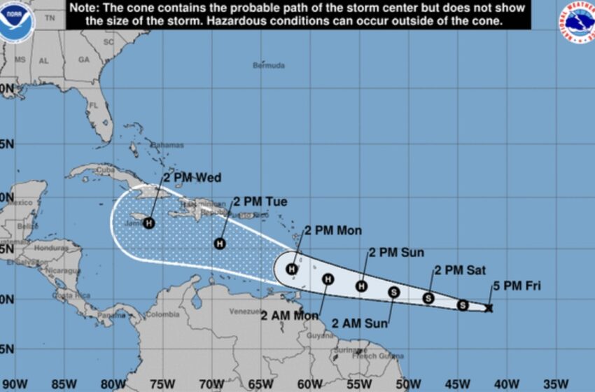  Tropical depression forms in Atlantic, could be Hurricane Beryl by Sunday