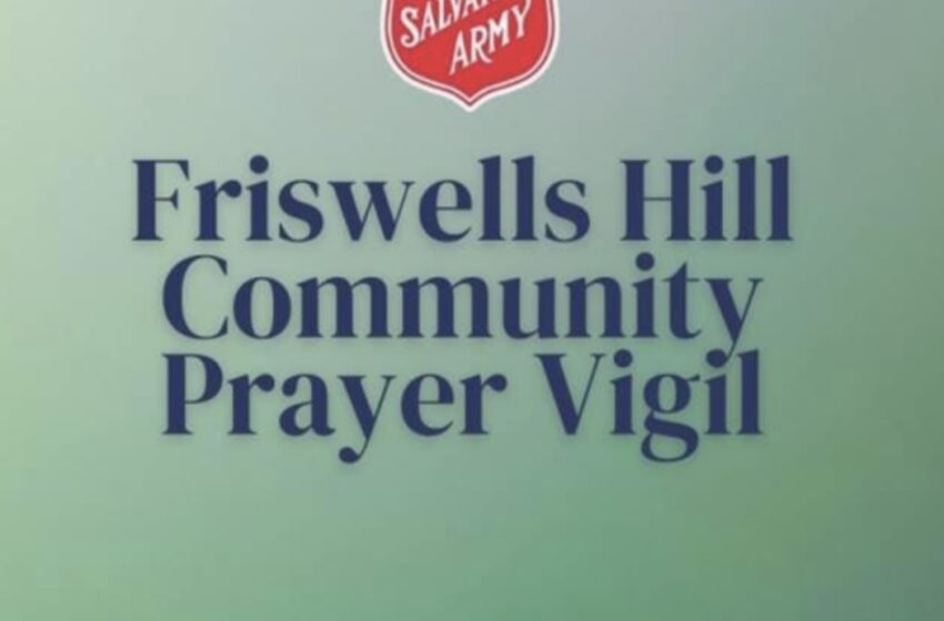  Salvation Army will host a community prayer service