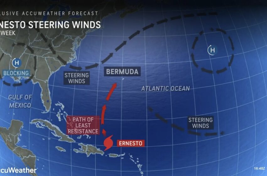  Hurricane Ernesto aims for Bermuda