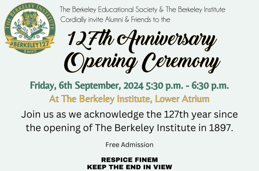  The Berkeley Institute 127th Anniversary