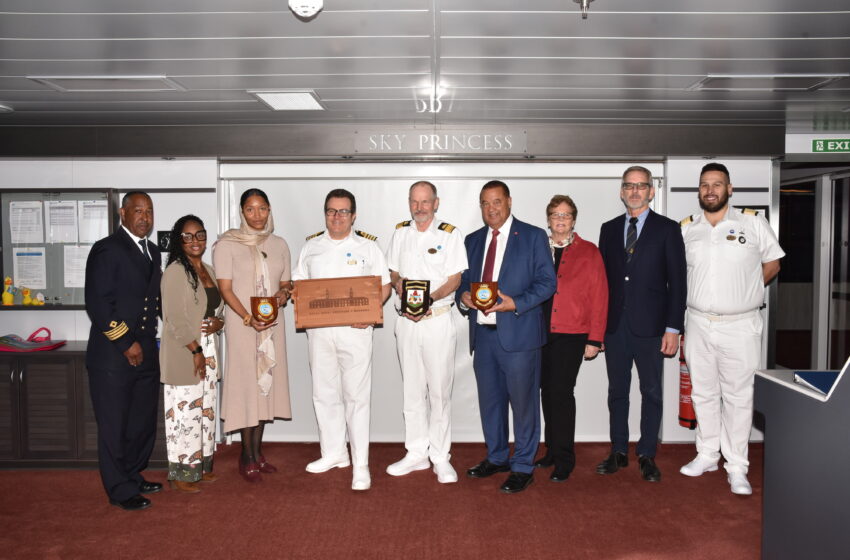  Transport Minister Welcomes Sky Princess on Maiden Visit to Bermuda