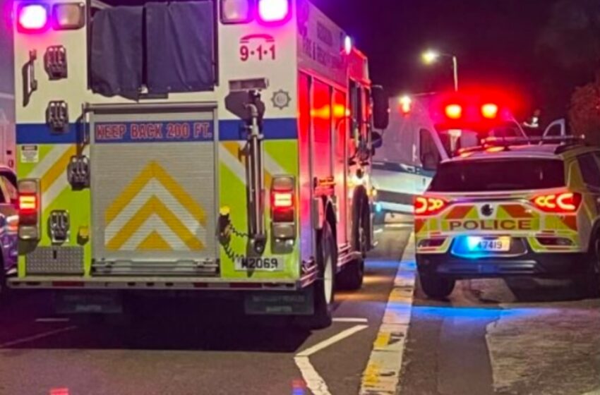  Man Hospitalised After Two Vehicle Hamilton Parish Collision Sunday Night