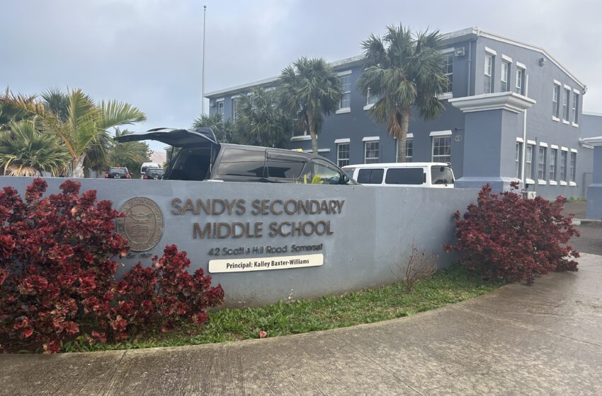  Early closure today at Sandys Middle School as  classes resume