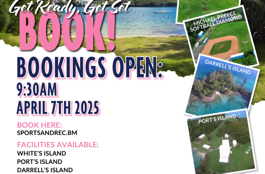  Friendly Reminder Facility Bookings Now Open