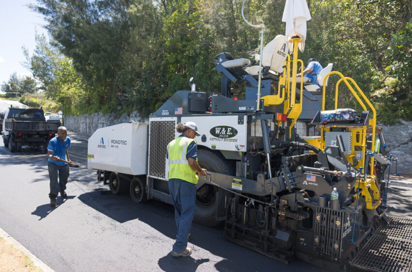 Progress in Island-Wide Paving Push says Minister Adams