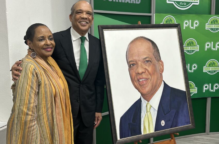  PLP Unveils Portrait Honouring Former Premier Dr. Ewart Brown